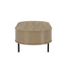 New Classic Furniture, Brax 47.25 in. Natural Oval Wood Coffee Table, Brown - 3 of 3