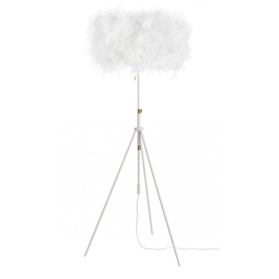 69" White Feather Adjustable Tripod Floor Lamp - Nourison