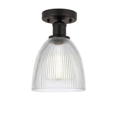 Castile - 1 Light Semi-Flush Mount In Industrial Style-9.75 Inches Tall and 6 Inches Wide