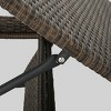 Thira 2pk Wicker Chaise Lounge Brown - Christopher Knight Home: Aluminum Frame, Weather-Resistant, No Assembly Required - 4 of 4