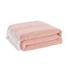 Oceanfront Resort 50"x60" Textured Stripe Throw Coral - 2 of 4