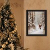 SEVOBAL Wall Art Santa Winter Stroll Christmas Holiday Framed Decor for Living Room Seasonal Home, Black, 14"*1"*18" - 3 of 4