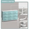 Sorbus 9 Drawers Dresser- Storage Unit with Steel Frame, Wood Top, Fabric Bins - for Bedroom, Closet, Office and more - 3 of 4