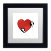 Trademark Fine Art -Beata Czyzowska Young 'Listen to Your Heart' Matted Framed Art - 2 of 4