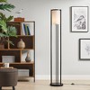 Metal Floor Lamp with Glass Cylinder Shade - 4 of 4