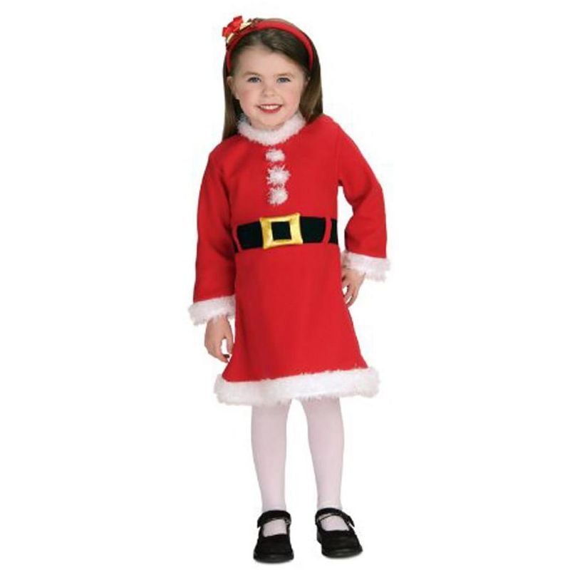 Ruby Slipper Sales Co., LLC (Rubies) Santa Girl Costume Infant 6-12 Mos, 1 of 2