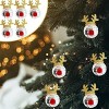 Disco Mirror Elk Horn Christmas Ball,Silver Christmas Tree Decoration,Christmas Day Reflective Hanging Disco Ball,5PCS - 2 of 4