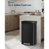 Large 21 Gallon Step-On Kitchen Trash Can – Stainless Steel Garbage Bin with Soft-Close Plastic Lid,Durable for Kitchen,Bathroom, Office, Dining Room - 2 of 4