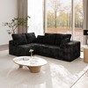 WJSHome 104 Inch Modular Sectional Cloud Couch, Boneless Sofa with Deep Seat, Comfy Fluffy Couch with L-Shaped Chaise,Left-Facing Chaise - 2 of 4