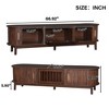 QingMoon Modern TV Stand, Fluted Entertainment Center with Storage Cabinets and 2 Sliding Doors, Wood Media Console Table for Living Room, Bedroom - 4 of 4