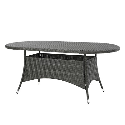 Corsica Oval Wicker Dining Table