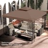 Outsunny Gazebo Replacement Canopy, 2-Tier Top Cover for 9.84' x 9.84' Outdoor Gazebo Models (TOP ONLY) - 2 of 4