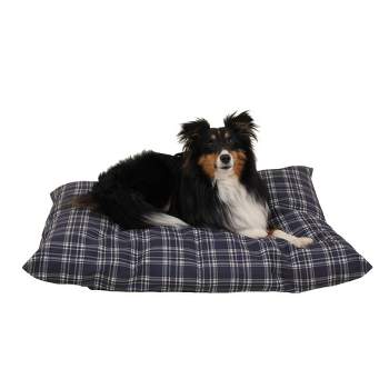 Carolina Pet Company Indoor/Outdoor Plaid Shebang Pet Lounger Dog Bed - Blue