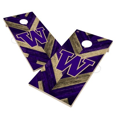 NCAA Washington Huskies 2'x4' Solid Wood Cornhole Board