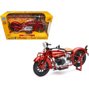 1930 Indian 4 Red 1/12 Diecast Motorcycle Model by New Ray - 1 of 3