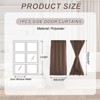Unique Bargains Blackout Tie Up Pocket Window Door Curtain 1 Panel - 2 of 4