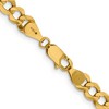 Black Bow Jewelry 6mm 14K Yellow Gold Solid Lightweight Flat Curb Chain Necklace - 4 of 4