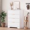 4 Drawer Dresser for Bedroom, 31.5"W Wooden Chest of Drawers with Gold Handle, Storage Dresser Organizer, Closet Dresser for Bedroom Hallway - 2 of 4