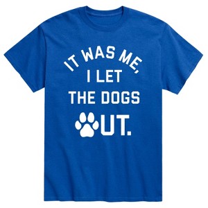 Men's - Instant Message - It Was Me I Let Dogs Out Short Sleeve Graphic T-Shirt - 1 of 4