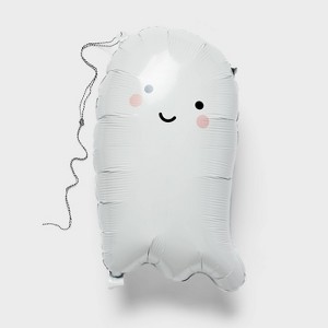 Halloween 1ct White Ghost Foil Balloon - Spritz™ - 1 of 3