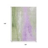 HomeRoots 10' X 14' Artichoke Green And Lavender Abstract Washable Indoor Outdoor Area Rug - 3 of 4
