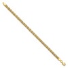 Black Bow Jewelry Hollow 5mm Byzantine Chain Bracelet in 14k Yellow Gold, 7 Inch - 2 of 4