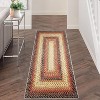 Machine Washable Runner Rug - Print Braided Non-Slip Indoor/Outdoor Carpet, Low Pile Non-Shedding Area Rug for Kitchen, Entrance Hallway - 2 of 4