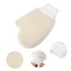 Unique Bargains Shower Gloves for Shower 9.84"x6.69" Beige 1 Pc - 3 of 4