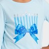 Toddler Girls' Hanukkah Long Sleeve Graphic T-Shirt - Cat & Jack™ Light Blue - 2 of 4
