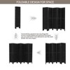 Wooakway Wood Room Dividers 5.6Ft Tall and Folding Privacy Screens for Home, Office - 2 of 4