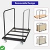 Drywall Cart Steel Panel Truck1500 LBS Heavy Duty Drywall Cart Steel Panel Truck w/Wheels Chair Cart Desk Trolley - 2 of 4