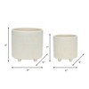 Home Decor Ceramic Flower Pots and Planters - Elegant Round Plant Pots Perfect For Patio, Garden, or Living Room Decor - Set of 2 - 4 of 4