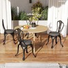 Outsunny Outdoor Chair Cushions Set of 4, Round Seat Cushions for Dining Chairs Bistro Chairs with Machine Washable Cover, 15" x 15" x 3" - 3 of 4