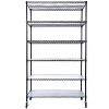 NicBex 82/84"H 6 Tier Wire Shelving Unit,6000LBS Height Adjustable Garage Storage Shelves,Heavy Duty Storage Rack with Wheels & Shelf Linerss - 2 of 4