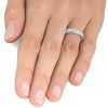 Pompeii3 1/4ct Vintage Diamond Hand Engraved Wedding Anniversary Ring 14K White Gold - 3 of 4