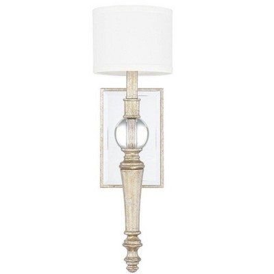 Capital Lighting Carlyle 1 - Light Wall Light in  Gilded Silver