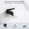 No-Drill Stainless Steel Adhesive Toilet Paper Holder - image 2 of 4