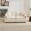Cloud Sofa LoveSeat, Modular Sectional Couch with Chenille Fabric & Double-Layer Cushions â€ - 4 of 4