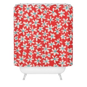 Deny Designs Garima Dhawan Wild Flowers Shower Curtain: Abstract Pattern, Polyester, Machine Washable - 1 of 3