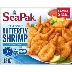 Sea Pak Butterfly Shrimp with Crispy Breading - Frozen - 18oz - 1 of 4