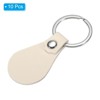 Unique Bargains PU Leather Keychain Fobs Kit with Key Rings for DIY Crafts 10 Pcs - 3 of 4