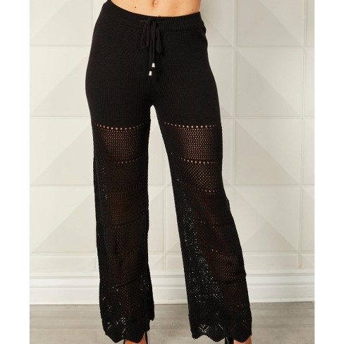 Women's Crochet Detail Pant - french kyss - image 1 of 2