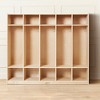 ECR4Kids 5-Section Coat Locker and Scoop Front Storage Bins, Natural - 4 of 4