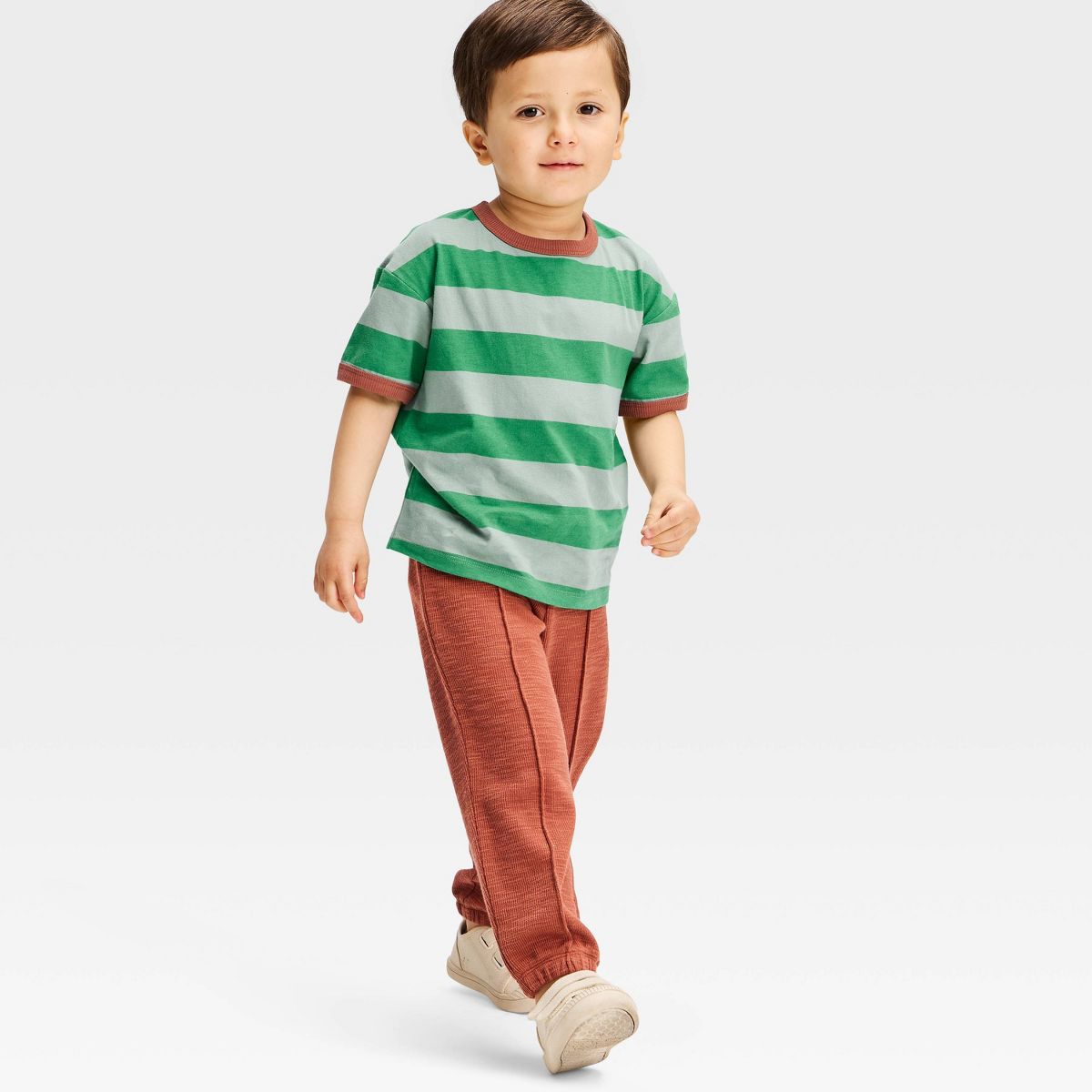 Toddler Boys' Short Sleeve Rugby Striped T-Shirt - Cat & Jack™