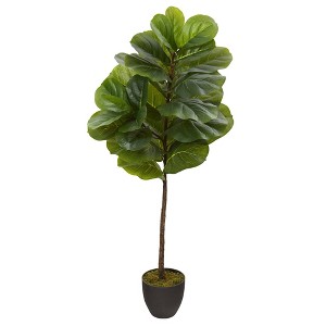 Nearly Natural 46-in Fiddle Leaf Artificial Tree (Real Touch) - 1 of 2