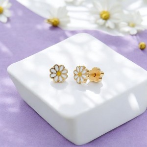 Daisies Tiny Stud Earrings - 1 of 4