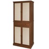 Chery Life 4-Door Decorative Storage Cabinets with 1 Drawer and 4 Adjustable Inner Shelves, Beige - 2 of 4