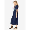 Woman Within Plus Size Short-Sleeve Scoopneck Empire Waist Dress - 4 of 4