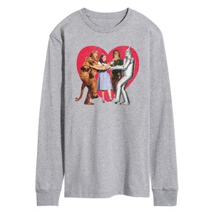 Men's - Wizard of Oz - Dorthy and Friends Photo Heart Long Sleeve Graphic T-Shirt - 1 of 4