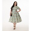 Unique Vintage Women's Plus Cotton Swing Dress - 3 of 3